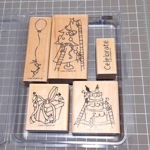 Big Celebrations (Little People) rubber stamp set